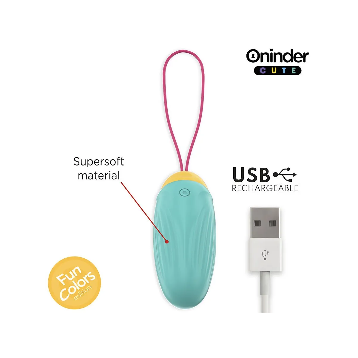 Love Pleasure Vibro-Rotierendes Silikon-Edelstein-Ei - Kostenlose Weltweite App von Oninder Cute | Fesselliebe.de