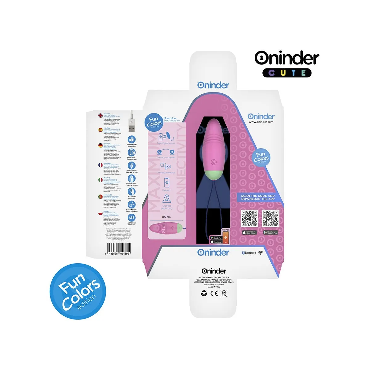 Love Pleasure Vibro-Rotierendes Ei 360° Silikon - Kostenlose Weltweite App von Oninder Cute | Fesselliebe.de
