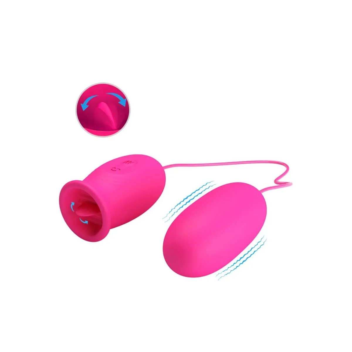 Daisy Vibrierendes Ei + Klitoris Stimulierende Zunge Rosa von Pretty Love | Fesselliebe.de