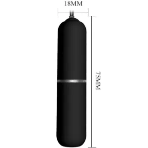 Stringtanga mit Vibrationskugel und mit Fernbedienung, Schwarz von Baile Stimulating