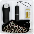 Stringtanga mit Vibrationskugel und mit Fernbedienung, Schwarz von Baile Stimulating
