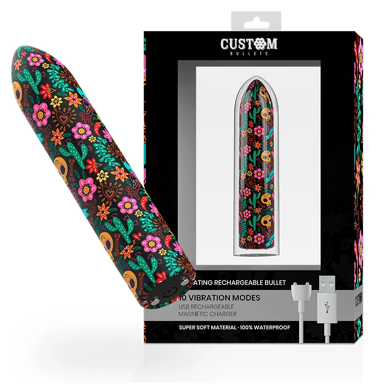 Floral Rechargeable Bullet 10 Intensities von Custom Bullets | Fesselliebe.de