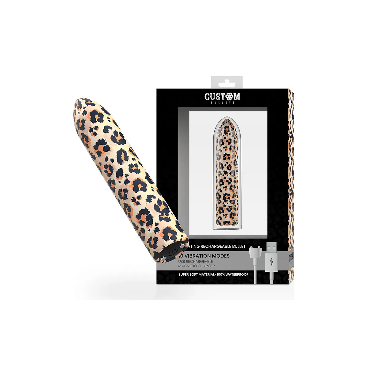 Rechargeable Bullet Leopard 10 Intensities von Custom Bullets | Fesselliebe.de