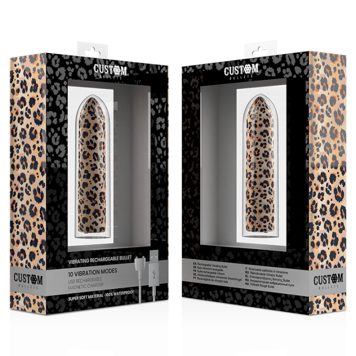 Rechargeable Bullet Leopard 10 Intensities von Custom Bullets | Fesselliebe.de