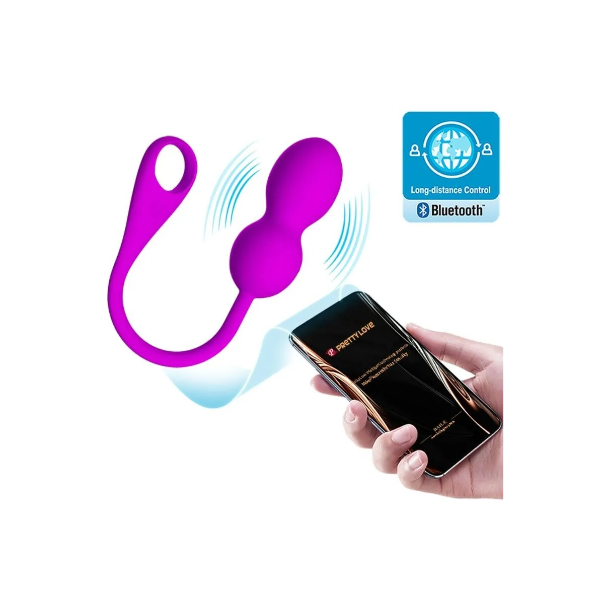 Elvira wiederaufladbare Vibrierbälle Lila von Pretty Love Smart | Fesselliebe.de