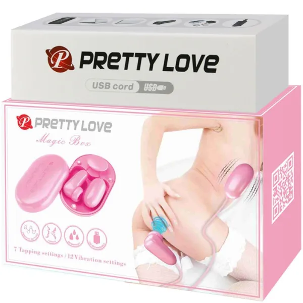 Magic Box Vibrationskugel & Rosa Stimulator von Pretty Love Smart | Fesselliebe.de