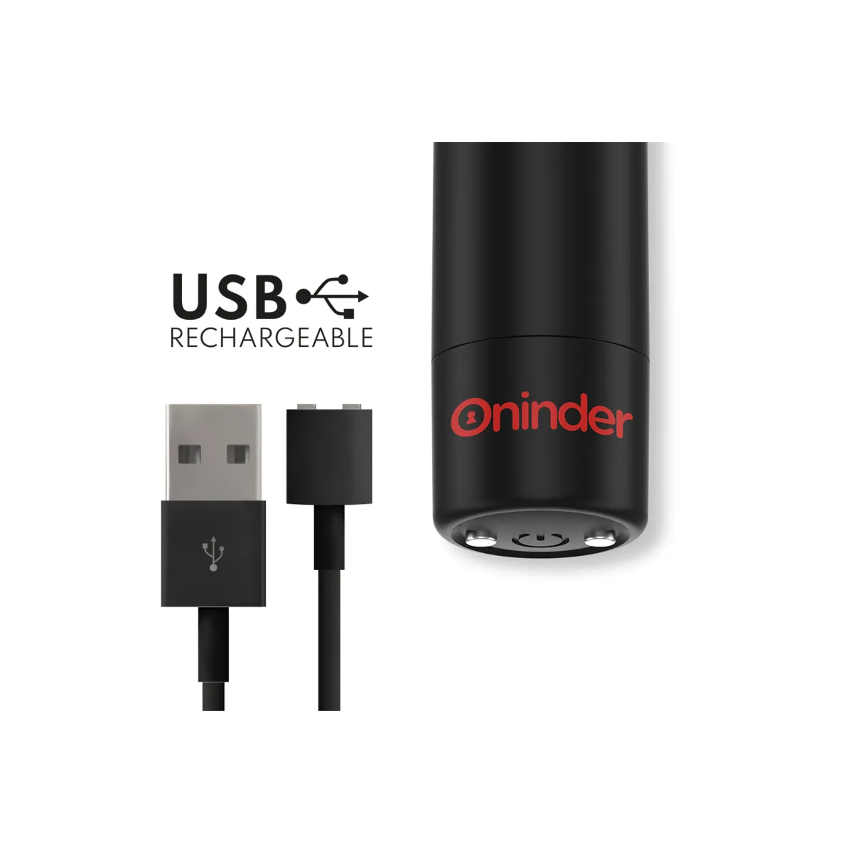 Berlin Bullet Vibrator Schwarz 9 Modi 8,5 X 2 cm - Kostenlose App von Oninder | Fesselliebe.de