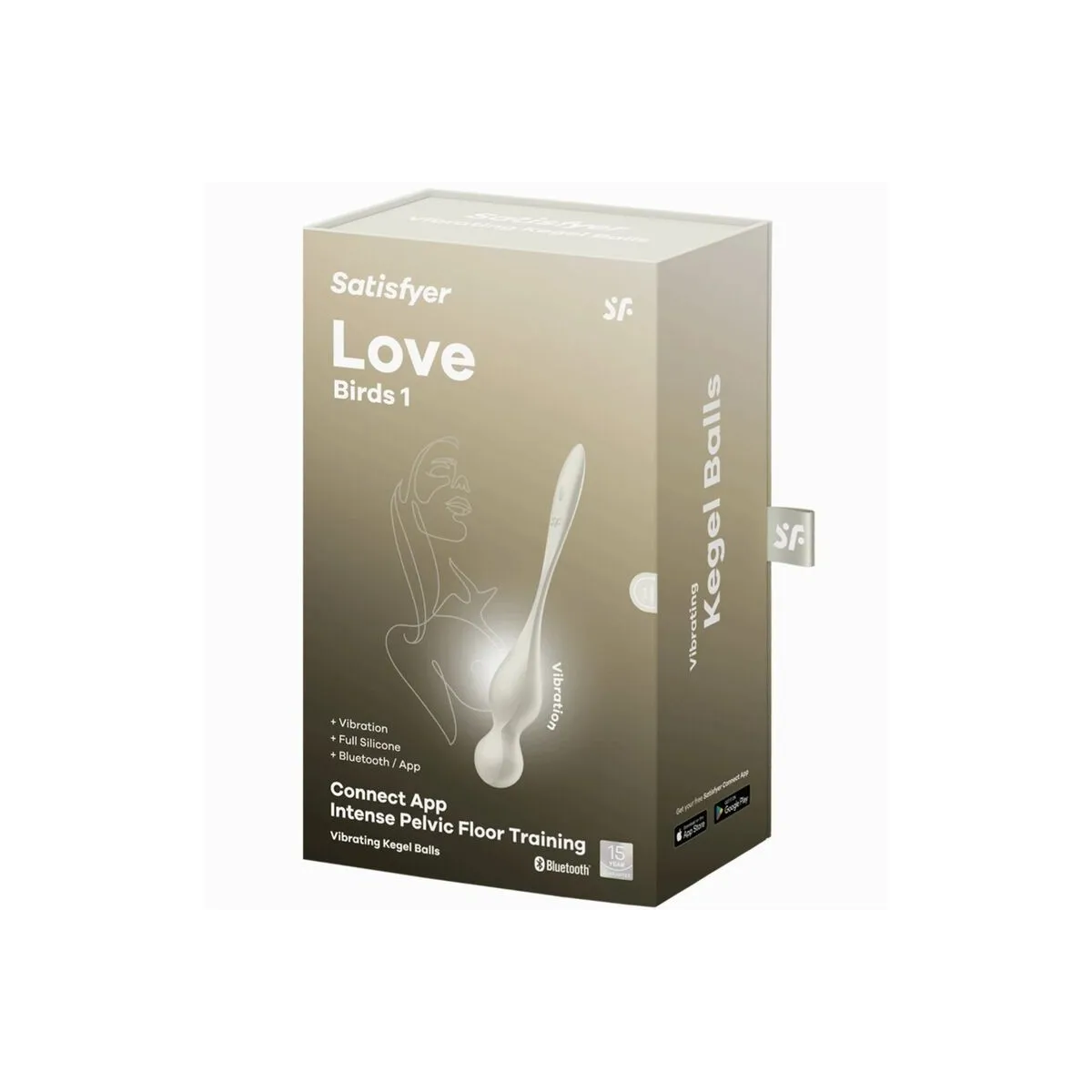 Love Birds Vibrierende Kegel-Kugeln Weiss von Satisfyer Balls | Fesselliebe.de