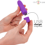 Symone Usb wiederaufladbarer Vibrierender Bullet 8 Vibrationen Lila 10 X 2,2 cm von Intense Fun | Fesselliebe.de