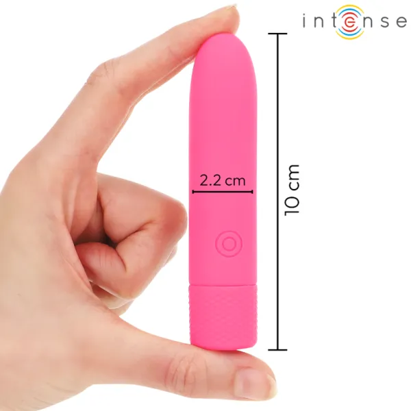 Symone Usb wiederaufladbarer Vibrierender Bullet 8 Vibrationen Rosa 10 X 2,2 cm von Intense Fun | Fesselliebe.de