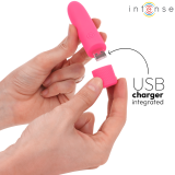Symone Usb wiederaufladbarer Vibrierender Bullet 8 Vibrationen Rosa 10 X 2,2 cm von Intense Fun | Fesselliebe.de