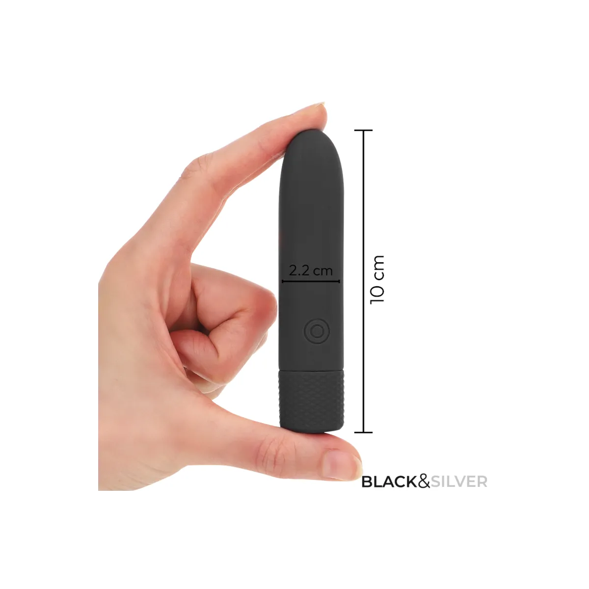 Geri Usb wiederaufladbarer Vibrierender Bullet 8 Vibrationen Schwarz 10 X 2,2 cm von Black&Silver | Fesselliebe.de