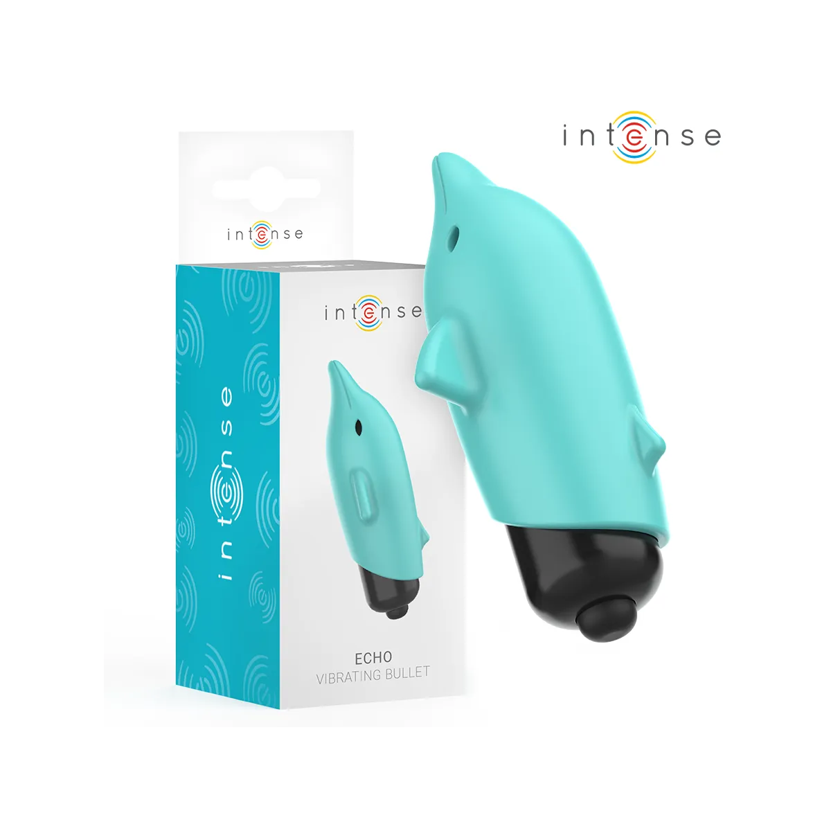 Echo Vibrierendes Bullet Delphin Blau 8 X 4,7 cm von Intense Fun | Fesselliebe.de