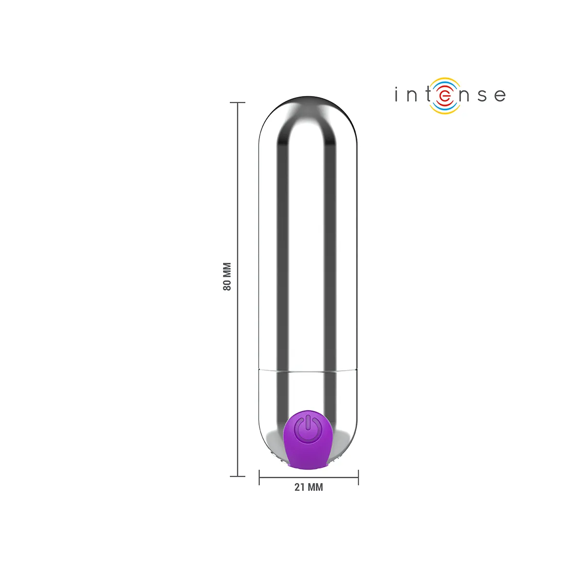 Karen Mini wiederaufladbarer Vibrationskugel Silber von Intense Fun | Fesselliebe.de