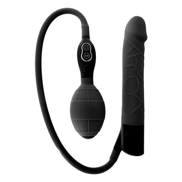 Schwarzer aufblasbarer Vibrator von von Seven Creations | Fesselliebe.de
