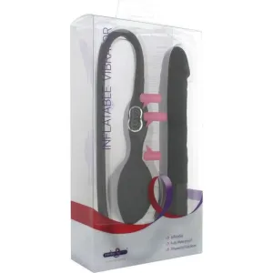 Schwarzer aufblasbarer Vibrator von von Seven Creations