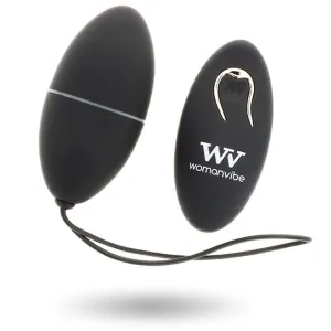 Alsan Egg mit Fernbedienung Schwarz Silikon Schwarz von Womanvibe | Fesselliebe.de