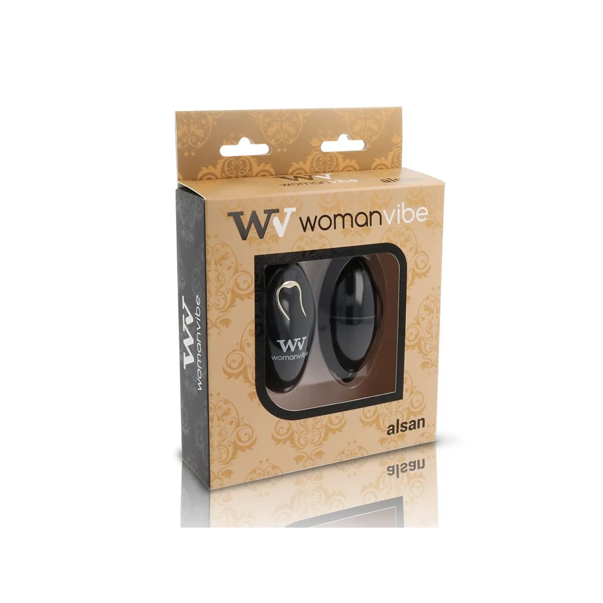 Alsan Egg mit Fernbedienung Schwarz Silikon Schwarz von Womanvibe | Fesselliebe.de