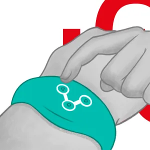 Wireless-Technologie-Uhr Aquamarin von Watchme