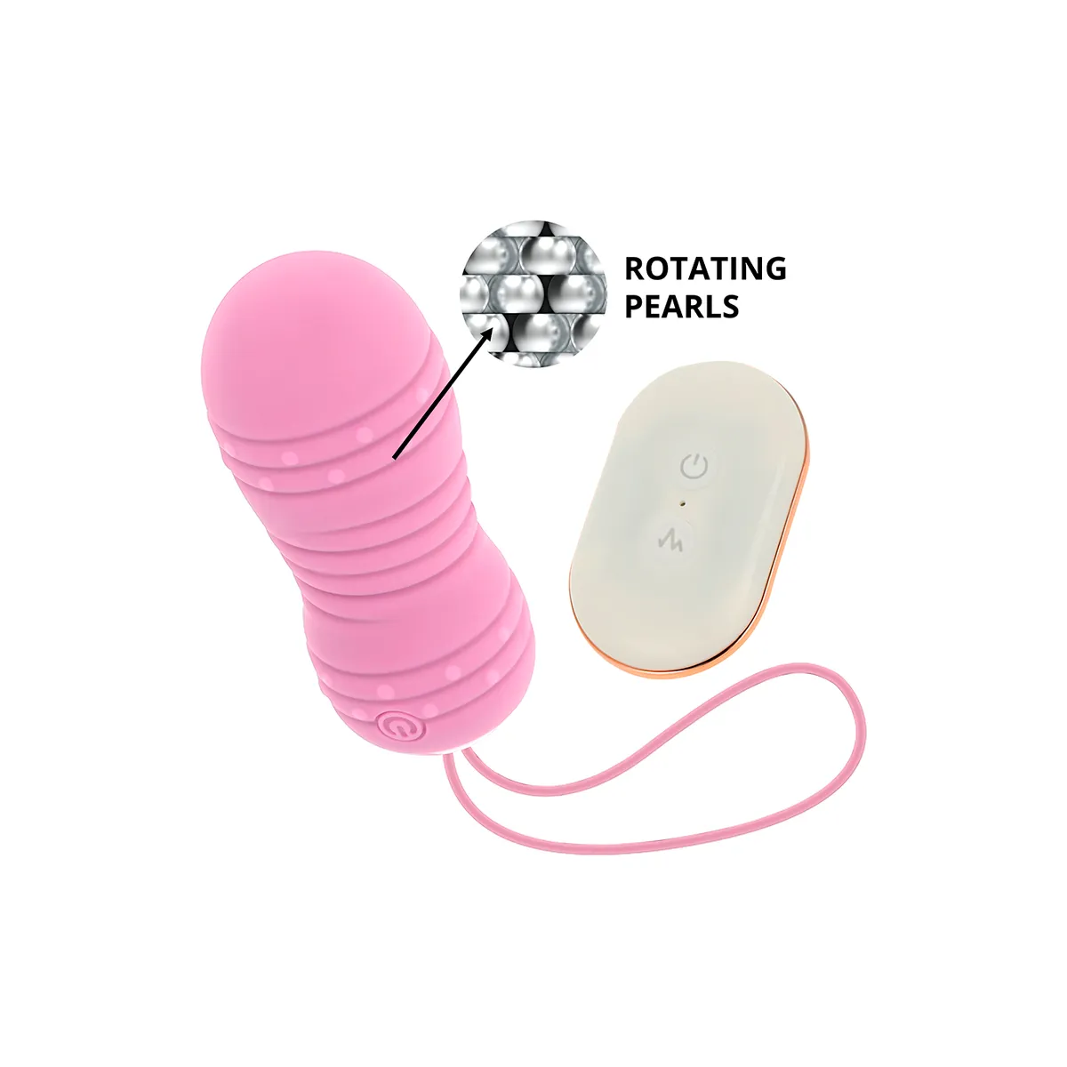 Fernbedienung Ei 7 Modi Drehung Rosa von Ohmama Stimulating | Fesselliebe.de