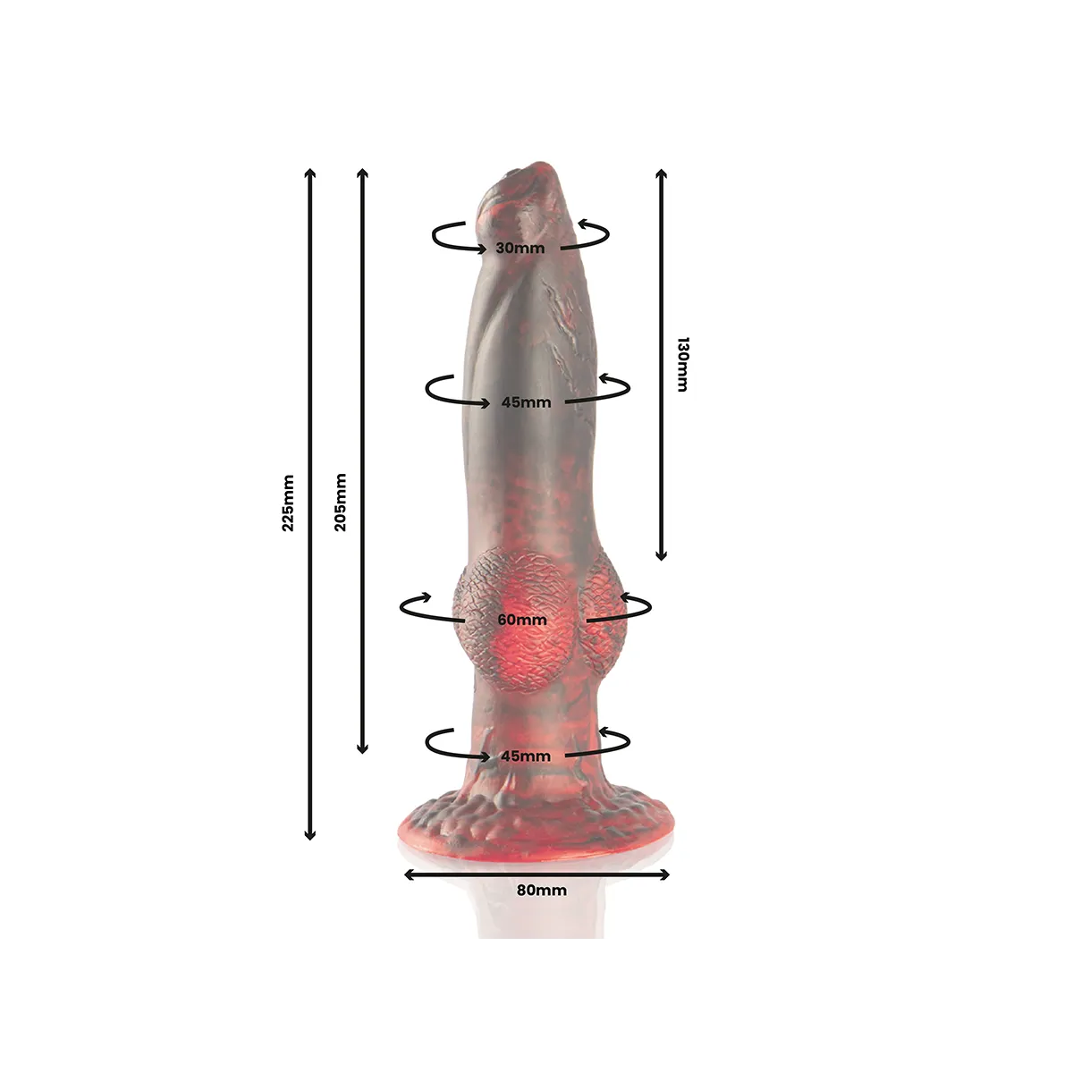 Prometheus Dildo Titan In Flames wiederaufladbare mit Fernbedienung von Epic | Fesselliebe.de