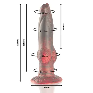 Prometheus Dildo Titan In Flames wiederaufladbare mit Fernbedienung von Epic