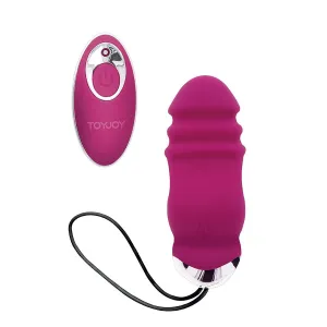 Happiness Sunn Side Up and Down Fuchsia Vibrator mit Fernbedienung von Toyjoy