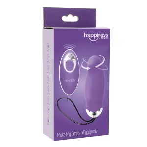 Happiness My Orgasm Eggsplode Lila Vibrator mit Fernbedienung von Toyjoy