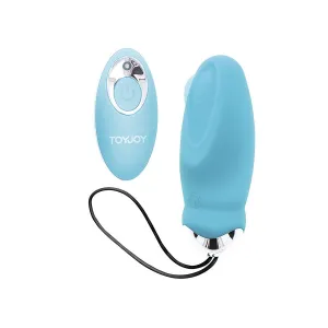 Happiness Im So Eggcited Vibrator mit Fernbedienung Blau von Toyjoy