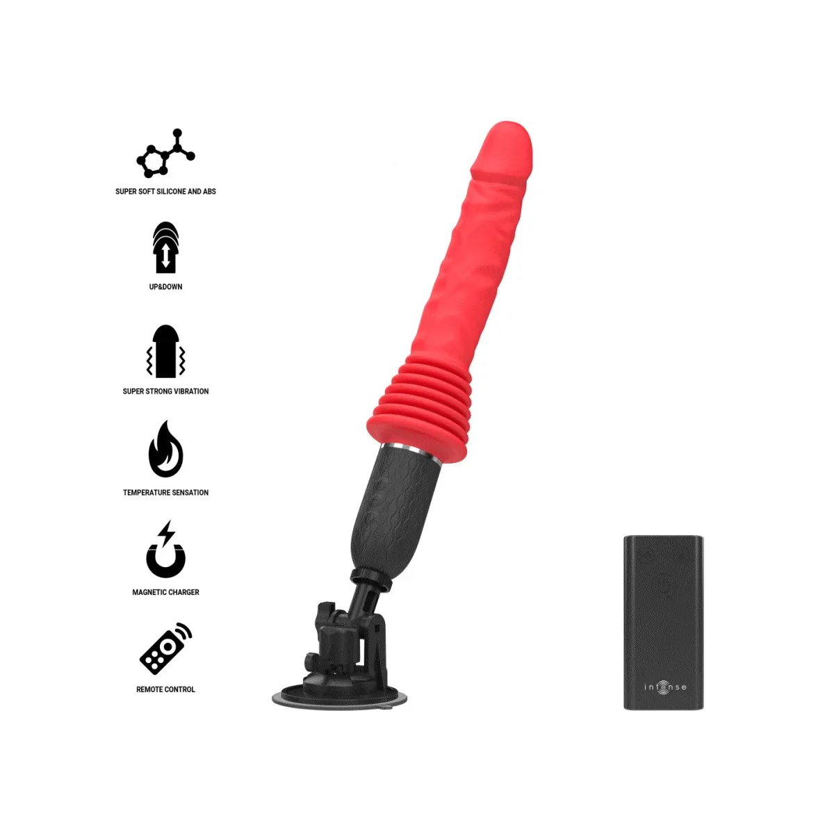 Cynthia mit Fernbedienungs-Stossvibrator mit Wärmefunktion von Intense Fun | Fesselliebe.de