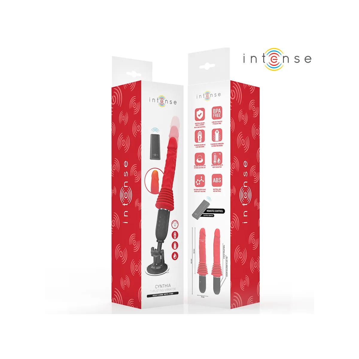 Cynthia mit Fernbedienungs-Stossvibrator mit Wärmefunktion von Intense Fun | Fesselliebe.de