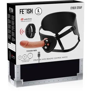 Harness mit Fernbedienung Dildo Watchme L-Technologie von Cyber Strap