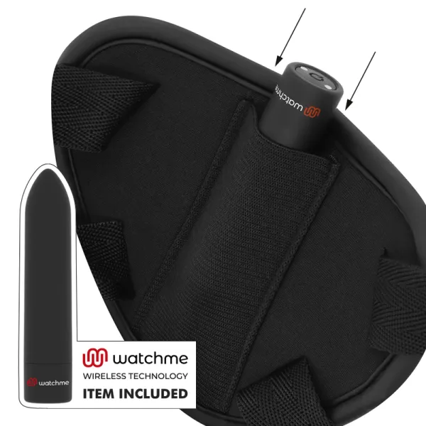 Harness mit Dildo- und Bullet-Fernbedienungs-Watchme-L-Technologie von Fetish Submissive | Fesselliebe.de