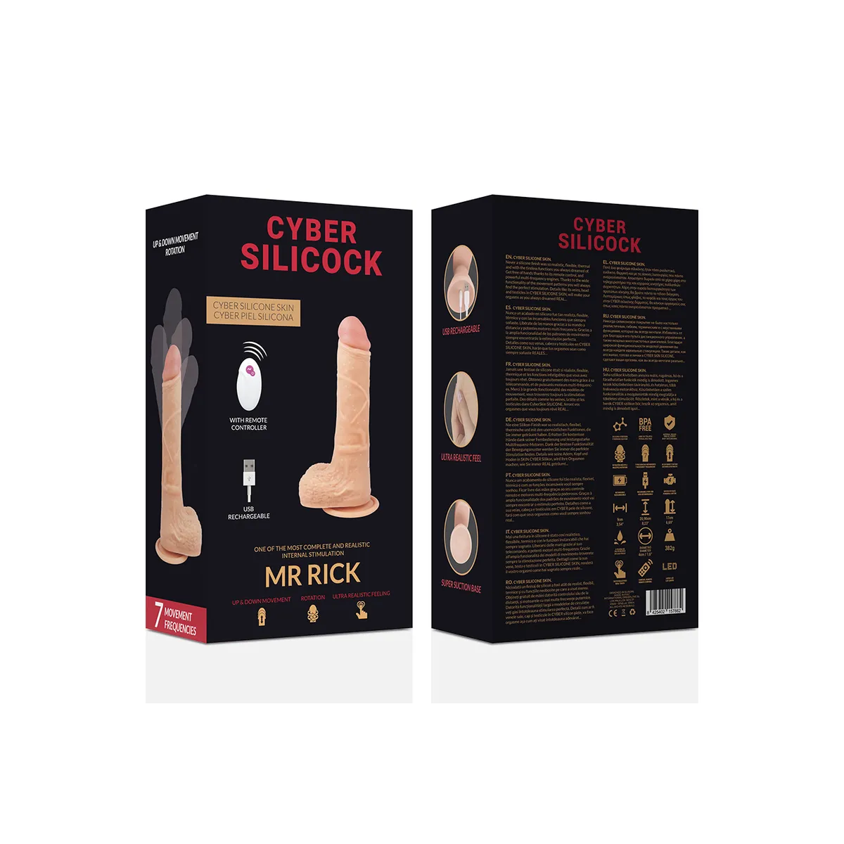 Fernbedienung Realistisch Mr Rick 20,9 cm -O- 4 cm von Cyber Silicock | Fesselliebe.de