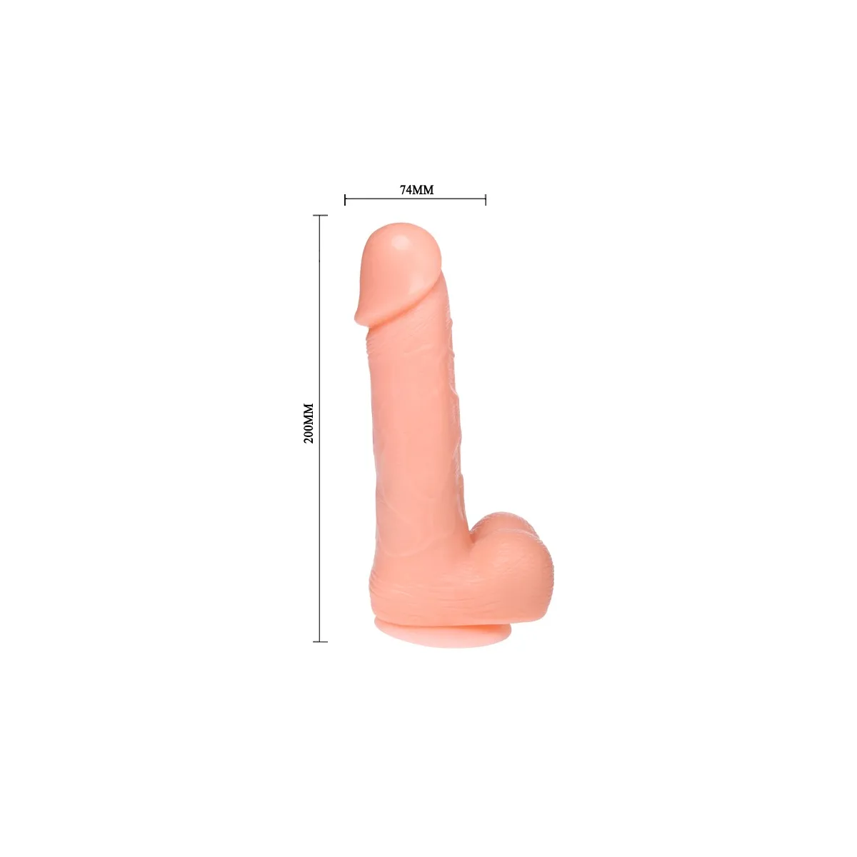 Realistischer Dildo Dong Vibration und Rotation 20 cm von Baile | Fesselliebe.de