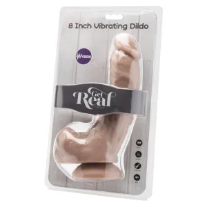 Dildo 20,5 cm mit Kugeln Vibrator Haut von Get Real