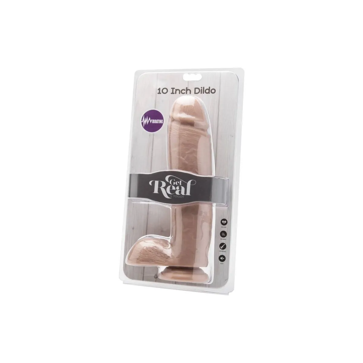 Dildo 25,5 cm mit Kugeln Vibrator Haut von Get Real | Fesselliebe.de
