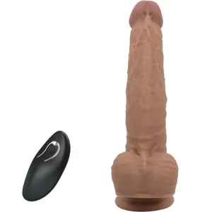Jonathan Silikondildo 3 Vibrationen + 3 Einführmassnahmen mit Fernbedienung 21 cm von Pretty Love High Grade