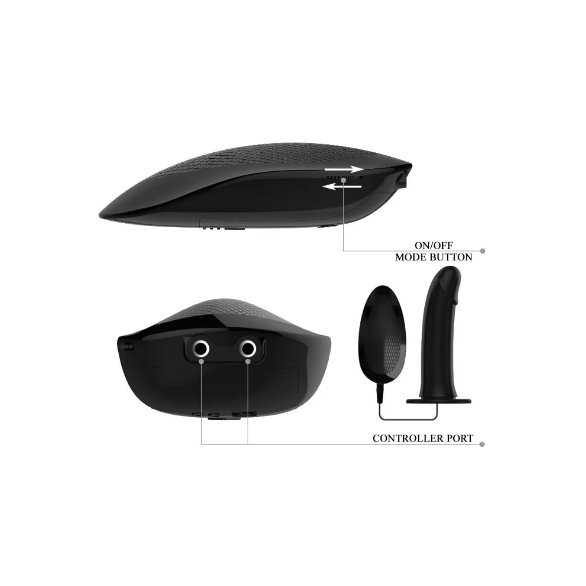 Marvin Strap-On mit Vibration und Hohldildo von Pretty Love | Fesselliebe.de