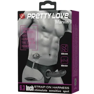 Marvin Strap-On mit Vibration und Hohldildo von Pretty Love