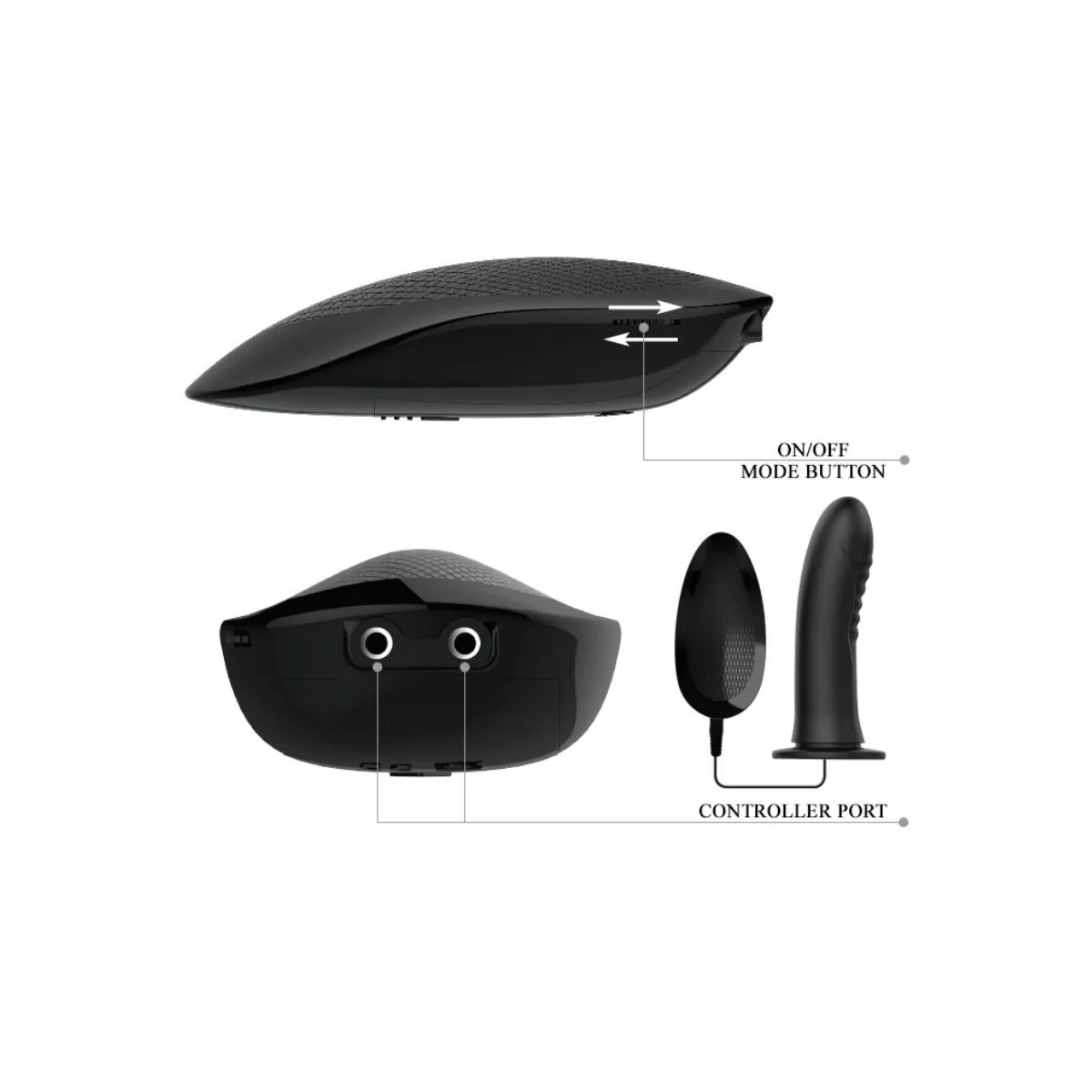 Myron Strap-On mit Vibration und Hohldildo von Pretty Love | Fesselliebe.de