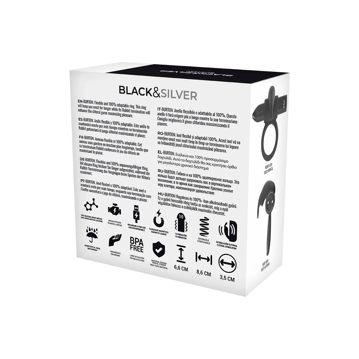 Burton Cockring-Uhr mit Fernbedienung von Black&Silver | Fesselliebe.de