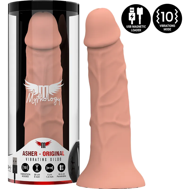 Asher Original Dildo M - Vibrator Kompatibel mit Watchme Wireless Technology von Mythology Fantasy Dildo | Fesselliebe.de