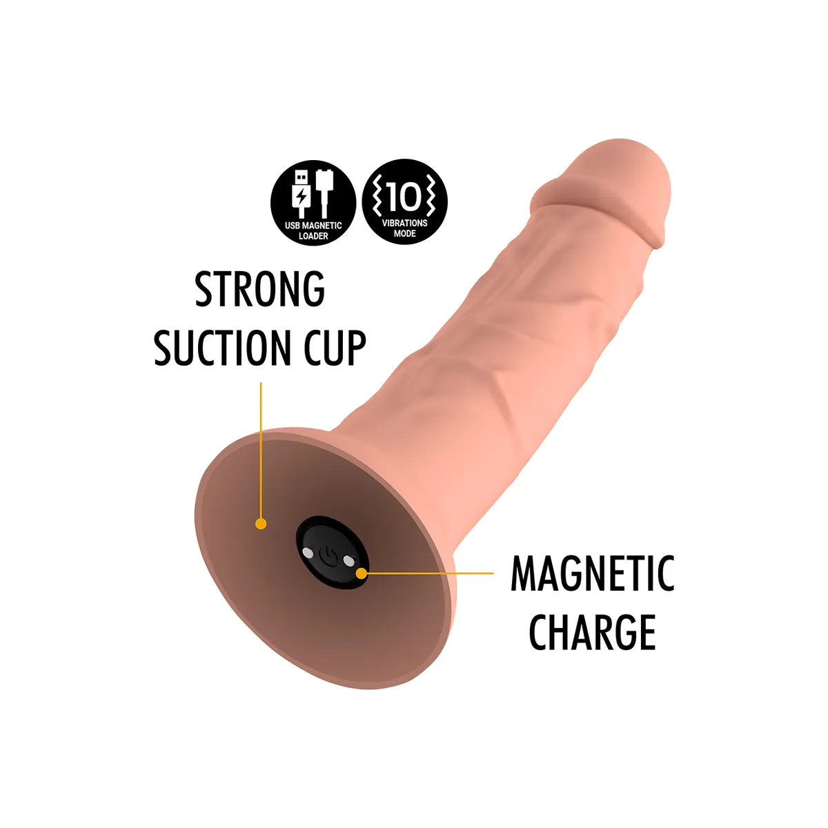 Asher Original Dildo S - Vibrator Kompatibel mit Watchme Wireless Technology von Mythology Fantasy Dildo | Fesselliebe.de