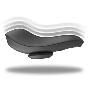 Preston wiederaufladbarer Silikon-Vibrator-Pantie Schwarz von Black&Silver