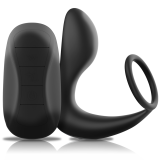 Analmassager mit Fernbedienung, wiederaufladbares Silikon Schwarz von Black&Silver | Fesselliebe.de