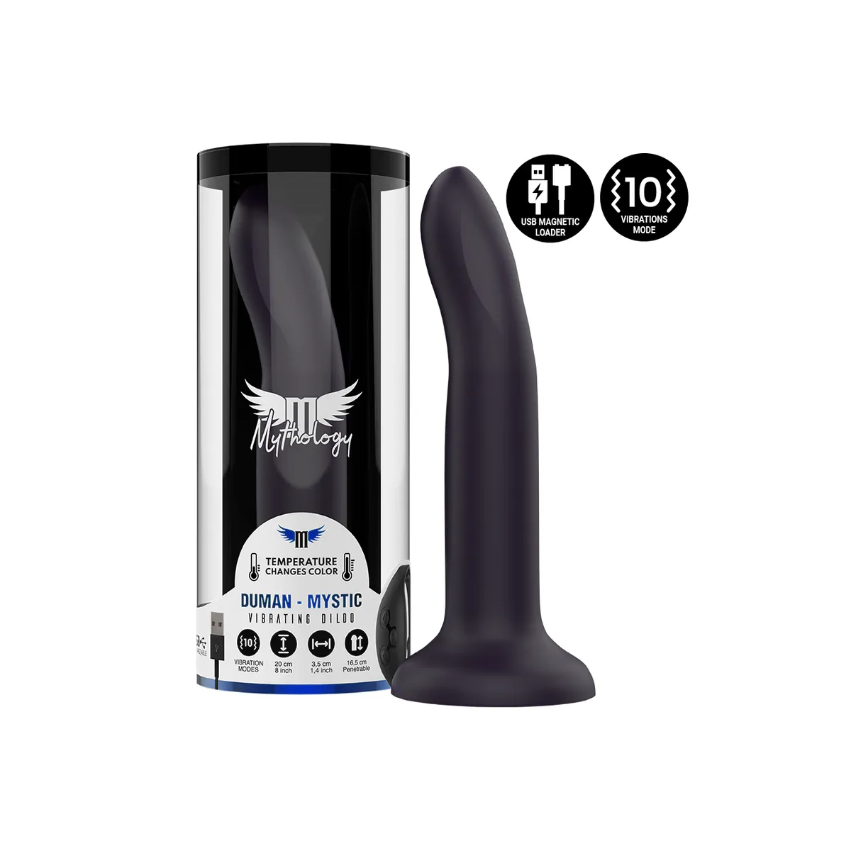 Duman Mystic Dildo L - Vibrator Kompatibel mit Watchme Wireless Technology von Mythology Fantasy Dildo | Fesselliebe.de