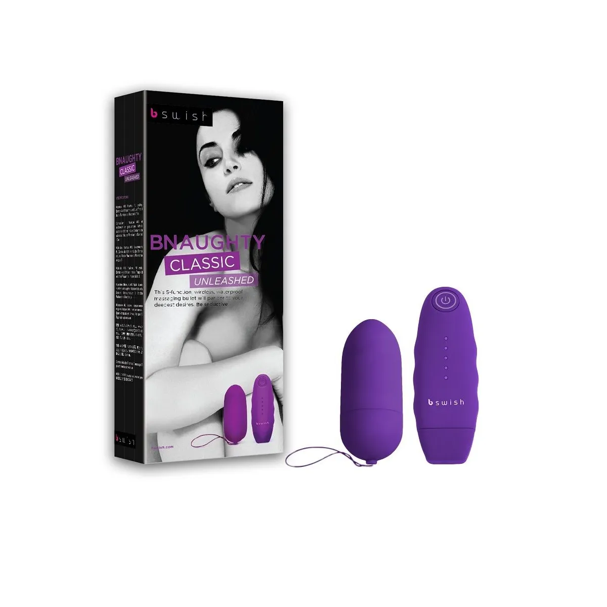 Bnaughty Unleashed Klassische Fliederfernbedienung von B Swish | Fesselliebe.de