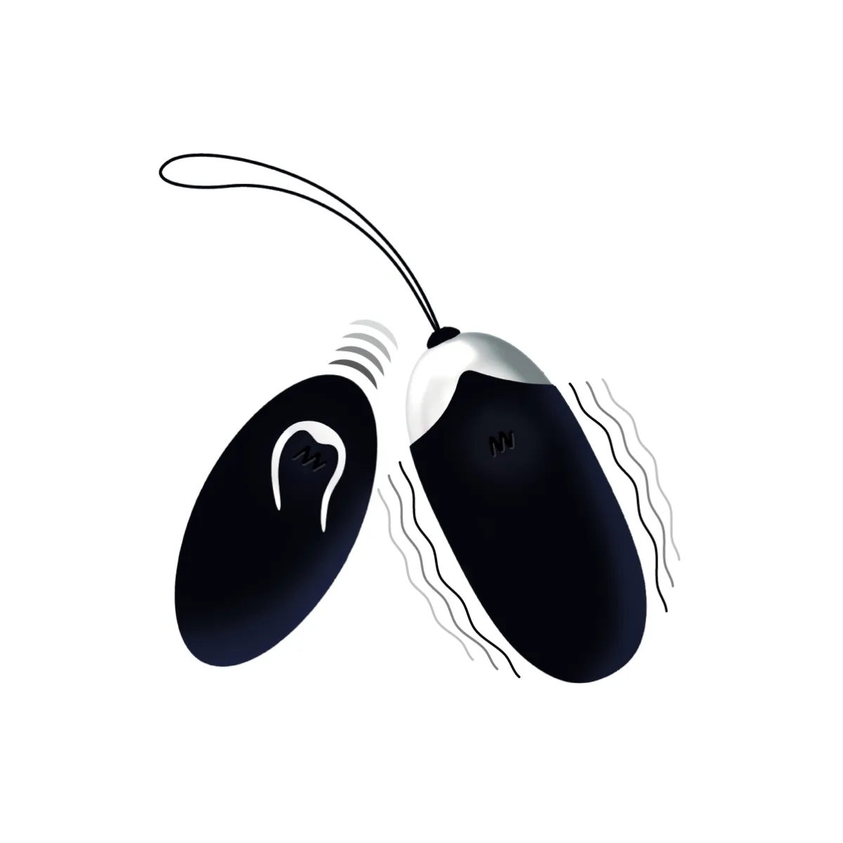 Flippy Ii Vibrierendes Ei mit Fernbedienung Schwarz von Intense Couples Toys | Fesselliebe.de