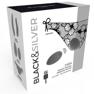 Zara-Stimulator mit Fernbedienung und Kostenlosem Höschen von Black&Silver